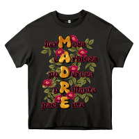 Asphalt ella es mamá Heavy Core Tee - JahusDesignShop