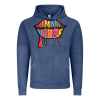 Vintage Denim summer vibes lips Vintage Hoodie - Jasminsmagicworld