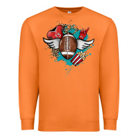 Carrot Football ball leopard glitter Premium Sweatshirt - HowdyJamesFarm