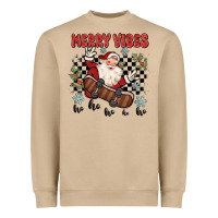 Mushroom merry vibes ho ho ho Heavyweight Sweatshirt - MaliasSmallBusiness