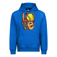 Cobalt love softball Urban Hoodie - FaDigitalArtStudio