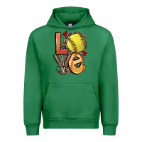 Emerald love softball Urban Hoodie - FaDigitalArtStudio