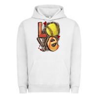 Pigment Lunar Rock love softball Urban Hoodie - FaDigitalArtStudio
