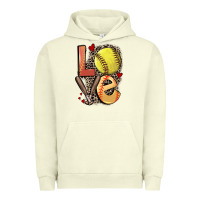 Pigment Pistachio love softball Urban Hoodie - FaDigitalArtStudio