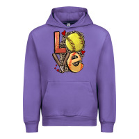 Tulip love softball Urban Hoodie - FaDigitalArtStudio