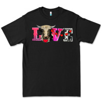 Black love with holstein cow Premium Tee - AdoDesignShop
