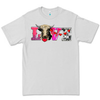 Dove Grey love with holstein cow Premium Tee - AdoDesignShop