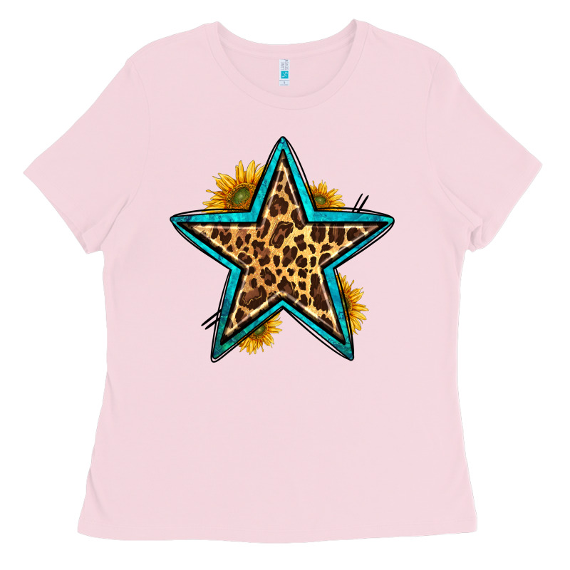 Western Leopard Star Ladies Tee by HRA Design Shop | Teevron