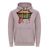 Summer Vibes Watermelon Lips Vintage Hoodie | Teevron