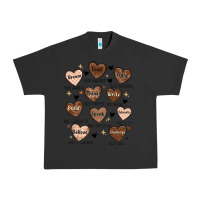Pigment Black black history month hearts Urban Heavy Tee - MaliasSmallBusiness