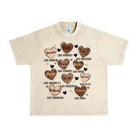 Sandshell black history month hearts Urban Heavy Tee - MaliasSmallBusiness