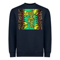 Navy softball leopard Heavyweight Sweatshirt - NancyCooperArtShop