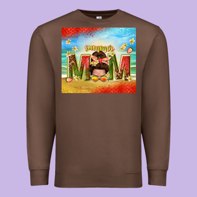 Summer Mom Premium Sweatshirt Designed By Tumblerdesignbyshophia