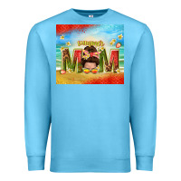 Ocean Blue summer mom Premium Sweatshirt - TumblerDesignByShophia