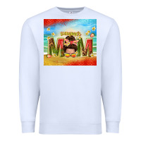 White summer mom Premium Sweatshirt - TumblerDesignByShophia