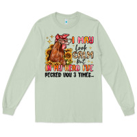 Matcha i may look calm but in my head i've pecked you Long Sleeve Tee - MaliasSmallBusiness