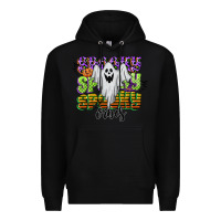 Black spooky spooky spooky vibes Premium Hoodie - CowGirlArtShop