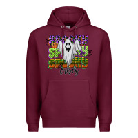 Burgundy spooky spooky spooky vibes Premium Hoodie - CowGirlArtShop