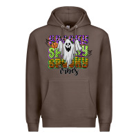 Coffee spooky spooky spooky vibes Premium Hoodie - CowGirlArtShop