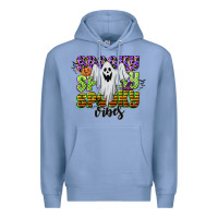 Colony Blue spooky spooky spooky vibes Premium Hoodie - CowGirlArtShop