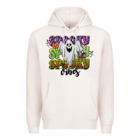 Pale Pink spooky spooky spooky vibes Premium Hoodie - CowGirlArtShop