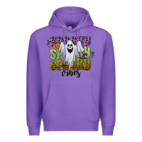 Purple spooky spooky spooky vibes Premium Hoodie - CowGirlArtShop