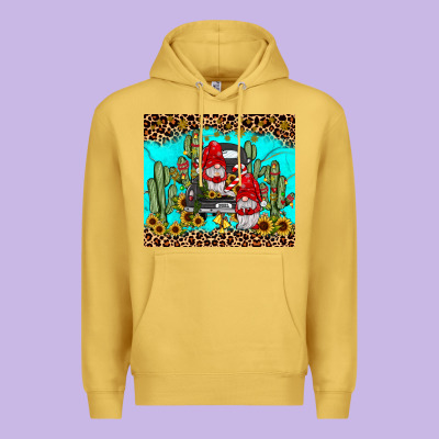 Truck Gnome Cactus Premium Hoodie Designed By Jahusdesignshop