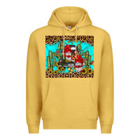 Antique Gold truck gnome cactus Premium Hoodie - JahusDesignShop