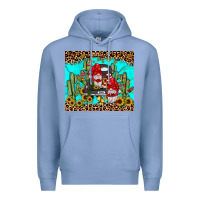 Colony Blue truck gnome cactus Premium Hoodie - JahusDesignShop