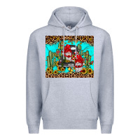 Heather Grey truck gnome cactus Premium Hoodie - JahusDesignShop