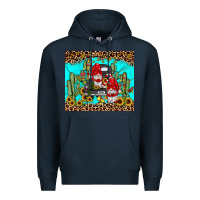Navy truck gnome cactus Premium Hoodie - JahusDesignShop