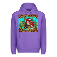 Purple truck gnome cactus Premium Hoodie - JahusDesignShop