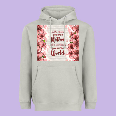 To The World You Are A Mother But To Your Family Y Heavyweight Hoodie Designed By Tumblerdesignbyshophia