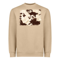 Mushroom brown cowhide background Heavyweight Sweatshirt - NancyCooperArtShop