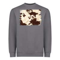 Storm brown cowhide background Heavyweight Sweatshirt - NancyCooperArtShop