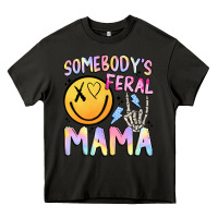 Asphalt somebody's feral mama Heavy Core Tee - JahusDesignShop
