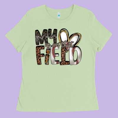 My Is On That Field Ladies Tee Designed By Racoondesign