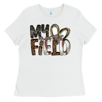 White my is on that field Ladies Tee - RacoonDesign