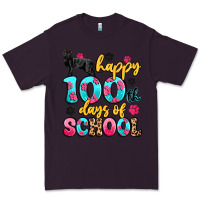 Plum happy 100th days of school cat Premium Tee - Artiststas