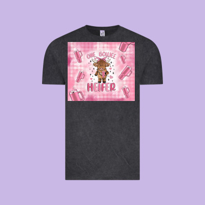 One Boujee Heifer Vintage Tee Designed By Maliassmallbusiness