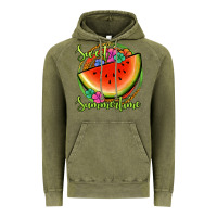 Vintage Olive sweet summertime watermelon Vintage Hoodie - Jasminsmagicworld