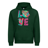 Foreset Green love with nail elements bbs Urban Hoodie - BundleAndBundleShop