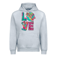 Heather Grey love with nail elements bbs Urban Hoodie - BundleAndBundleShop