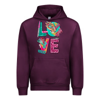 Mauve Wine love with nail elements bbs Urban Hoodie - BundleAndBundleShop