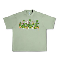 Oil Green st patricks love nurse Urban Heavy Tee - MaliasSmallBusiness