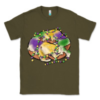 Army Green mardi gras king cake Classic Tee - MaliasSmallBusiness