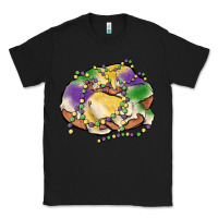 Black mardi gras king cake Classic Tee - MaliasSmallBusiness