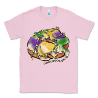 Bubblegum Pink mardi gras king cake Classic Tee - MaliasSmallBusiness