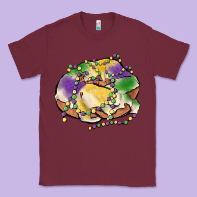 Mardi Gras King Cake Classic Tee Designed By Maliassmallbusiness
