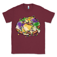 Burgundy mardi gras king cake Classic Tee - MaliasSmallBusiness